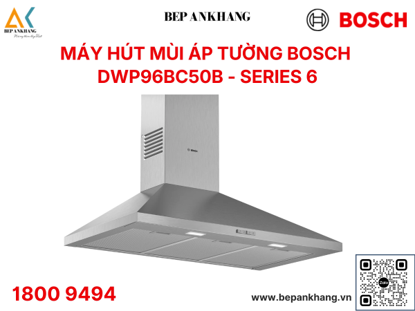 Máy hút mùi áp tường chữ T Bosch HMH.DWP96BC50B - Series 6